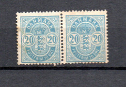 Danemark 1884 Freimarke 36 YA Paar Schon Ungebraucht/postfrisch - Unused Stamps