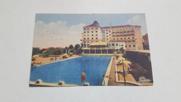 ANTIQUE POSTCARD PORTUGAL LUSO - GRANDE HOTEL E PISCINA CIRCULATED 1951 - Aveiro