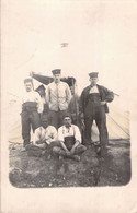 Carte Photo Soldats  - Régiments - Militaires Au Camp  - Zouave - Reggimenti