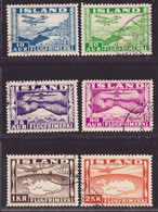 Iceland, 1934 Air Mail Used Set             -ED32 - Airmail