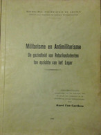 Militarisme En Antimilitarisme - De Gezindheid Van Retorikastudenten Ten Opzichte Van Het Leger - 1969 - Holandés