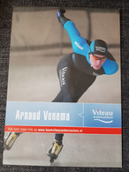 Kaart Arnaud Venema - Team Viteau  - Speed Skating - Nederland - - Wintersport