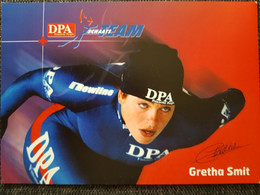 Kaart Gretha Smit - DPA Team  - Speed Skating - Nederland - Olympic Games - Silver - Wintersport