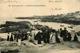 Batz * La Jetée Et La Côte St Michel * Promeneurs - Batz-sur-Mer (Bourg De B.)