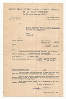 Admission à L'examen De Dactylographe Facturière , Caisse Primaire De Sécurité Sociale ,1958 ,frais Fr 1.65 E - Unclassified