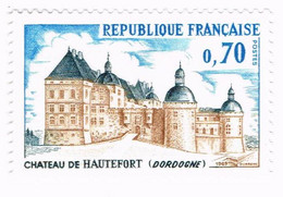 France, N° 1596 - Château De Hautefort - Unused Stamps