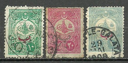 Turkey; 1908 Overprinted Stamps For Exterior - Oblitérés