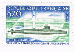 France, N° 1615 - Sous-Marin "Le Redoutable", à Propulsion Nucléaire - Unused Stamps