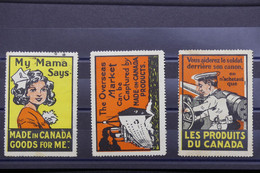 CANADA - 3 Vignettes Patriotiques - L 114948 - Autres & Non Classés