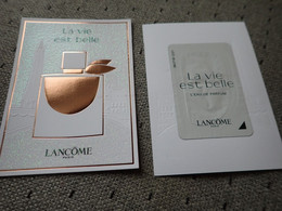 1 Carte Parfumée Lancôme - Modernes (à Partir De 1961)