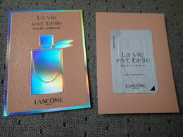 1 Carte Parfumée Lancôme - Modernes (à Partir De 1961)