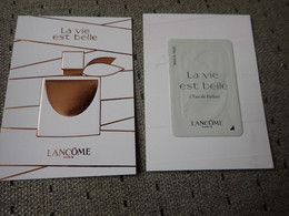 1 Carte Parfumée Lancôme - Modernes (à Partir De 1961)