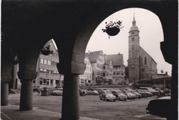 ALLEMAGNE : Carte Photo Centre Ville Et église. Automobiles Coccinelles Volkswagen - Böblingen