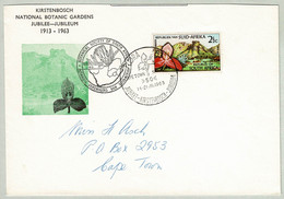 Südafrika / Suid-Afrika 1963, Brief Ersttag Botanischer Garten Kirstenbosch, Orchidee / Disa Uniflora, Cape Town - Orchids