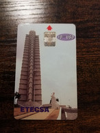 CUBA $10,00   CHIPCARD   ETECSA/FIRST ISSUE MONUMENT/STATUE          Fine Used Card  ** 8711** - Cuba