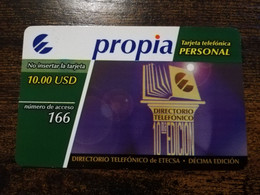 CUBA $10,00  PROPIA /TARJETA PERSONAL  / DIRECTORIO TELEFONICO         Fine Used Card  ** 8713** - Kuba