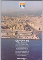 8810FM- GENOVA'92 PHILATELIC EXHIBITION STAMPS CATALOGUE, CHRISTOPHER COLUMBUS DAY, 1992, ITALY - Exposiciones Filatélicas