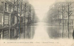 CLICHY - La Crue De La Seine - Boulevard National - LL 46 - Clichy
