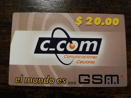 CUBA $20,00 C-COM GSM EL MUNDO ES ...     Fine Used  Card  ** 8719** - Cuba