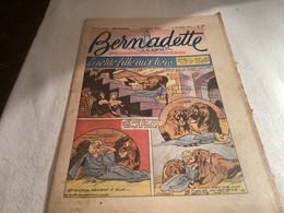 Bernadette Revue Hebdomadaire Illustrée 1955 La Petite Fille Aux Lions - Bernadette