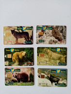 Lot De 6 Télécartes Internationales Fauna Iberica - Verzamelingen