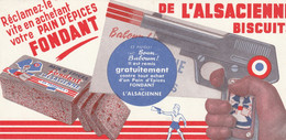 Buvard  - Pain D' épices De L' ALSACIENNE Biscuits - Révolver - Pan Di Zenzero