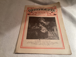 Bernadette Revue Hebdomadaire Illustrée 1928 La Première Page D’écriture Lise Frédéric - Bernadette