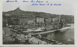 Marseille - Vieux Port & Cathédrale - Tbé -Carte-photos ANIMÉE (réal Photo) Format 8x14cm. Ed. Cap N°110 - Vieux Port, Saint Victor, Le Panier