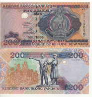 VANUATU   200 Vatu  P8c  ( De La Rue  1995  Melanesian Chief + Traditional Parliament & Statues At Back )     UNC - Vanuatu