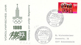 Germany Ill. Cover 1979 Vorolympisches Jahr Posted From Wissen, Sieg 1979 (TS3-64) - Sommer 1980: Moskau