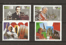 Vatican 1995 - Centenaire De La Radio - Marconi - Voyage De Jean Paul II - Petit Lot De 2 Séries Complètes MNH - Errors & Oddities