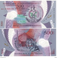 VANUATU   New 500 Vatu  P18   Polimer  ( Issued 2017  Melanesian Chief + Dancers At Back )     UNC - Vanuatu