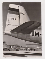German Carrier DEUTSCHE LUFTHANSA Turbo Propeller Airplane IL-14 On Berlin Airport Vintage 1956 Photo Postcard (59360) - 1946-....: Modern Era