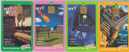 BT Set 4 'Golden Wonder' Promotional Phonecards - BT Promotionnelles