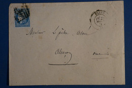 AP4 FRANCE BELLE LETTRE 1871 BLOIS  POUR ALENCON +BORDEAUX +  AFFRANCHISSEMENT INTERESSANT - 1870 Emissione Di Bordeaux