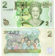 Fiji 2 Dollars 2007 (2011) UNC - Fiji