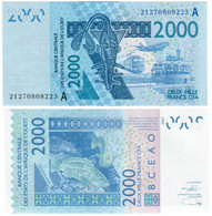 Côte D'Ivoire (Ivory Coast) 2000 Francs CFA 2003 (2021) "A" UNC - Côte D'Ivoire