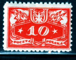 POLOGNE 485 // YVERT  3, SERVICE // 1920. - Taxe