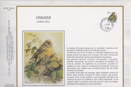 A BUZIN A4 TIMBRES DE BUZIN CACHET BRUXELLES-BRUSSEL 1-6-1992 VERDIER - 1985-.. Uccelli (Buzin)