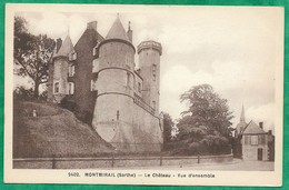 Montmirail (72) Le Château Vue D'ensemble 2scans - Montmirail