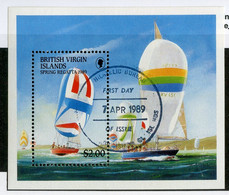 326 Br. Virgin Isle. Scott # 635 Used "Offers Welcome" - British Virgin Islands