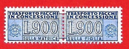 1946/81 (21) Pacchi In Concessione Filigrana Stelle IV Lire 900 - Usato - Colis-concession