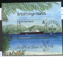 337 Br. Virgin Isle. Scott # 657 Used "Offers Welcome" - British Virgin Islands