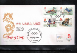 Laos 2008 Judo - Olympic Games Beijing FDC - Judo