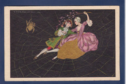 CPA Araignée Par Corbella Degami 3522 Art Déco Non Circulé Femme Woman - Insecten