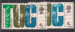 GB 1968 QE2 4d Anniversaries Error Small Gap U-C SG 767   ( C1499 ) - Plaatfouten En Curiosa