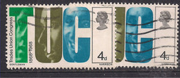 GB 1968 QE2 4d Anniversaries Error Small Gap U-C SG 767   ( C859 ) - Variétés, Erreurs & Curiosités