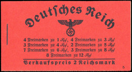 1937, Deutsches Reich, MH 37.1, ** - Cuadernillos
