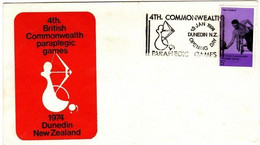 New Zealand  1974 4th Commonwealth Games Pictorial Postmark Cover - Lettres & Documents