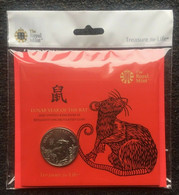 Great Britain - 5 Pounds, 2020, Year Of The Rat, BU, Royal Mint Pack - Verzamelingen